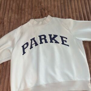 PARKE SWEATSHIRT | Hometown Collection in Cloud w/ Navy Lettering